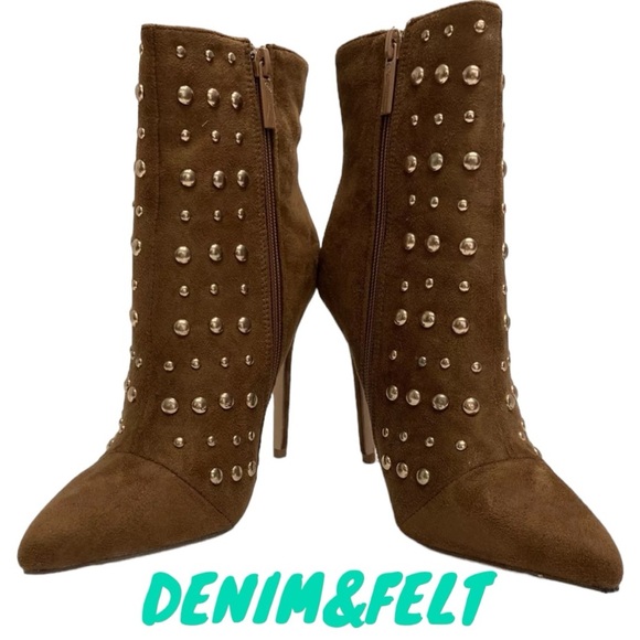 Elegant Collection Brissa Women's Camel/Brown Booties | Boots | NEW/ NEW in BOX! - Picture 3 of 6